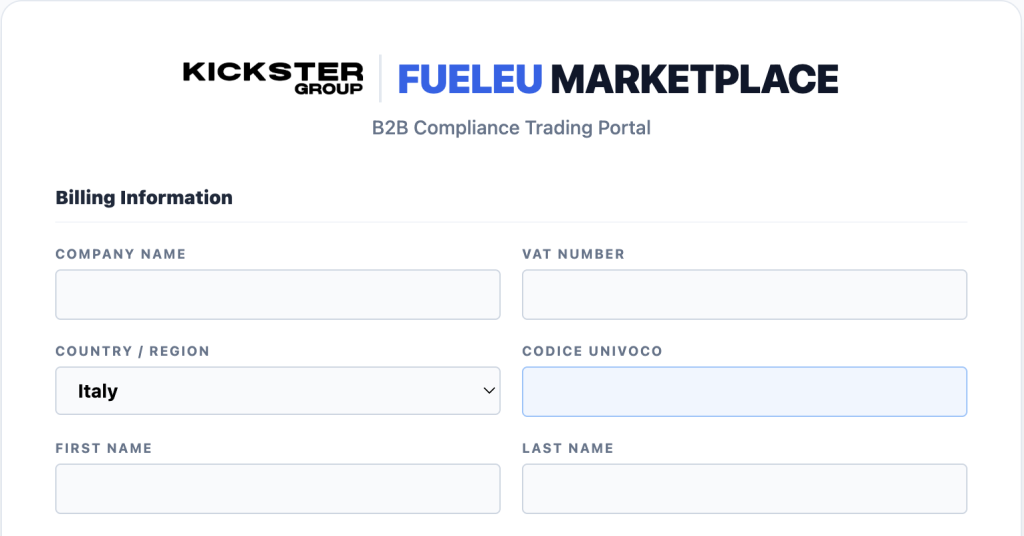 Image of KICKSTER FUELEU MARKETPLACE subscription enterprise free overview
